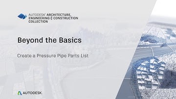 How to Civil 3D: Creating a Pressure Pipe Parts List