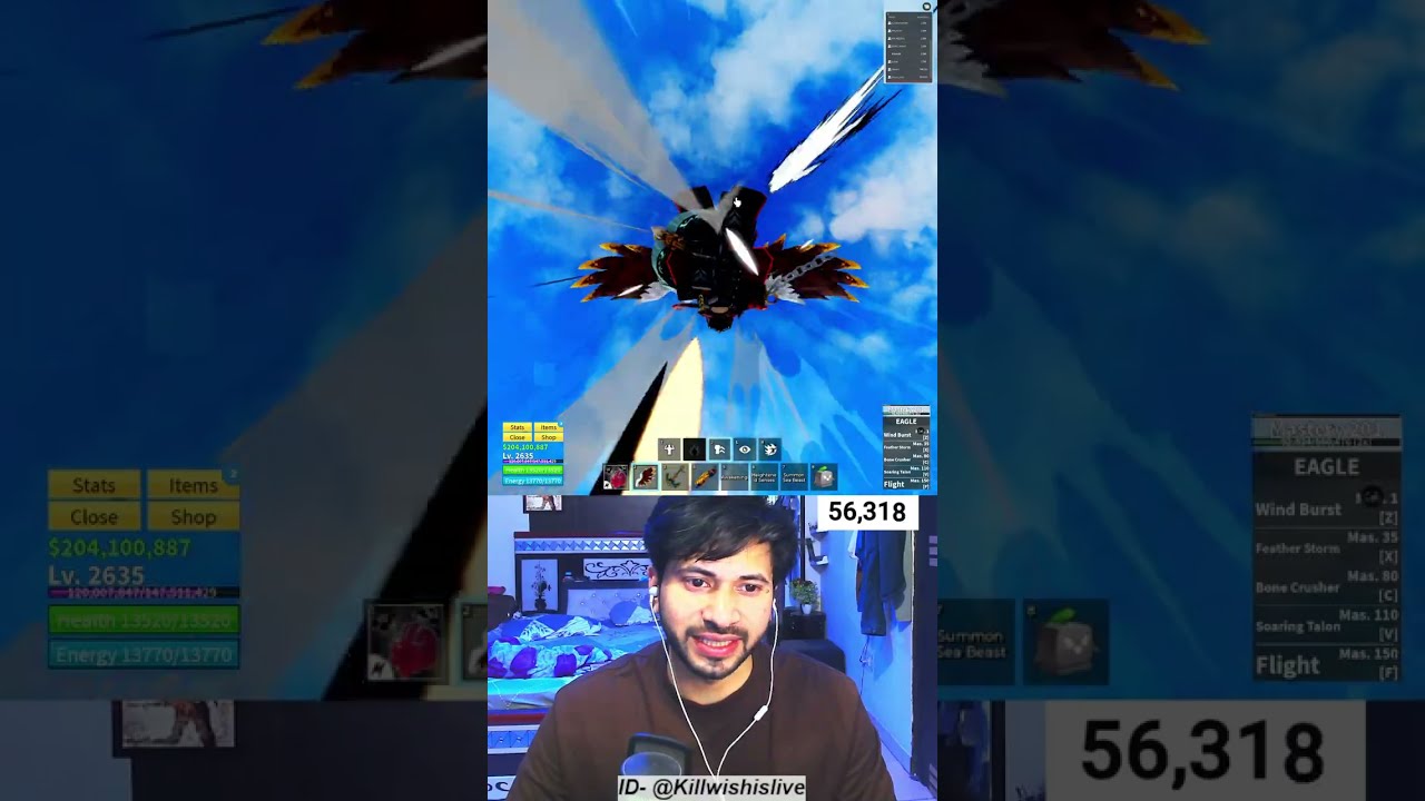 LIVE🔴 [ BLOXFRUIT UPDATE ] GRAVITY REWORK, EAGLE & CREATION FRUIT ...