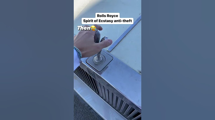 Rolls Royce Anti-theft Spirit of Ecstasy | now & then