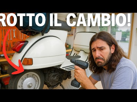 The Vespa's gear shift broke! The final episode of the ill-fated adventure 🛵
