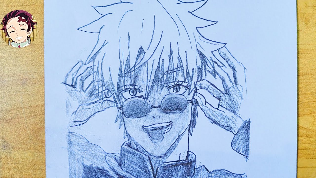 How to draw Gojo step by step || anime drawing step by step || - YouTube
