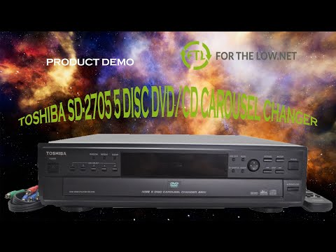 TOSHIBA SD-2705 5 DISC DVD PLAYER AND CHANGER PRODUCT DEMO