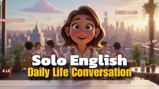 Slow English Conversation at a Café | A1 Beginner Listening & Speaking Practice  screenshot 1