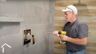 Floating Shelves for a Shower - Bathroom Remodel Finishing Touch