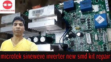 microtek sineweve inverter new smd kit repair||new smd kit  मॉस्फेट basing volt कैसे मापे
