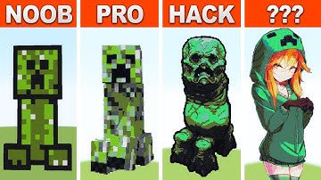 NOOB VS PRO VS HACKER Pixel Art Minecraft  ✨Creeper