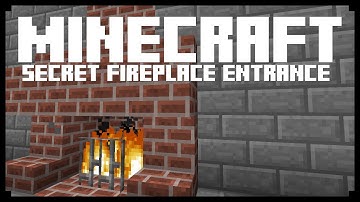 Minecraft: FIREPLACE HIDDEN ENTRANCE! (Redstone Tutorial) | iJevin