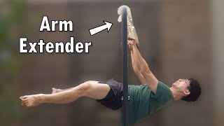Math Guy Learns the Straddle Front Lever With Fake Long Arms in 1 Day
