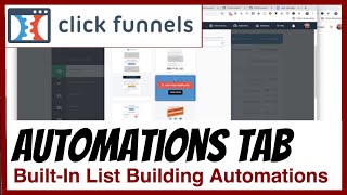 ClickFunnels 1.0 - How To Set Up The Automation Tab in the Funnel Step Editor