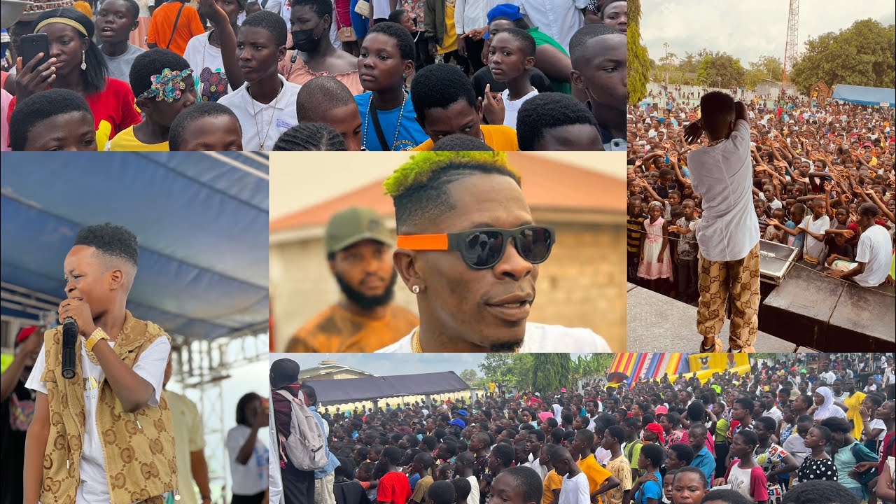 Crazy scenes as about 8,000 fans welcome Africa’s youngest musician Foto Copy to HO-Full Performance