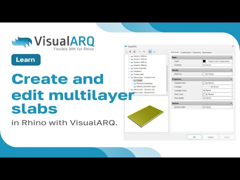 Create and edit multilayer slabs in Rhino and VisualARQ 1