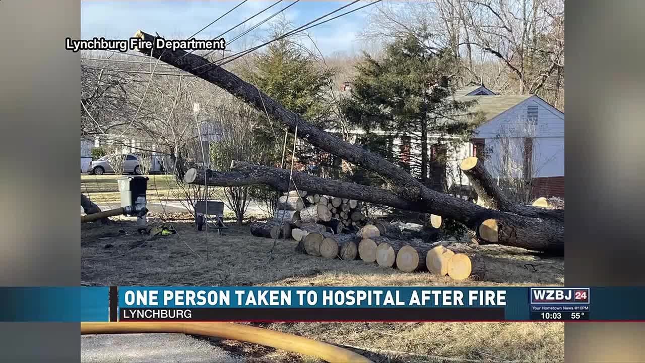 Disabled Man Taken to Hospital After Fire - YouTube