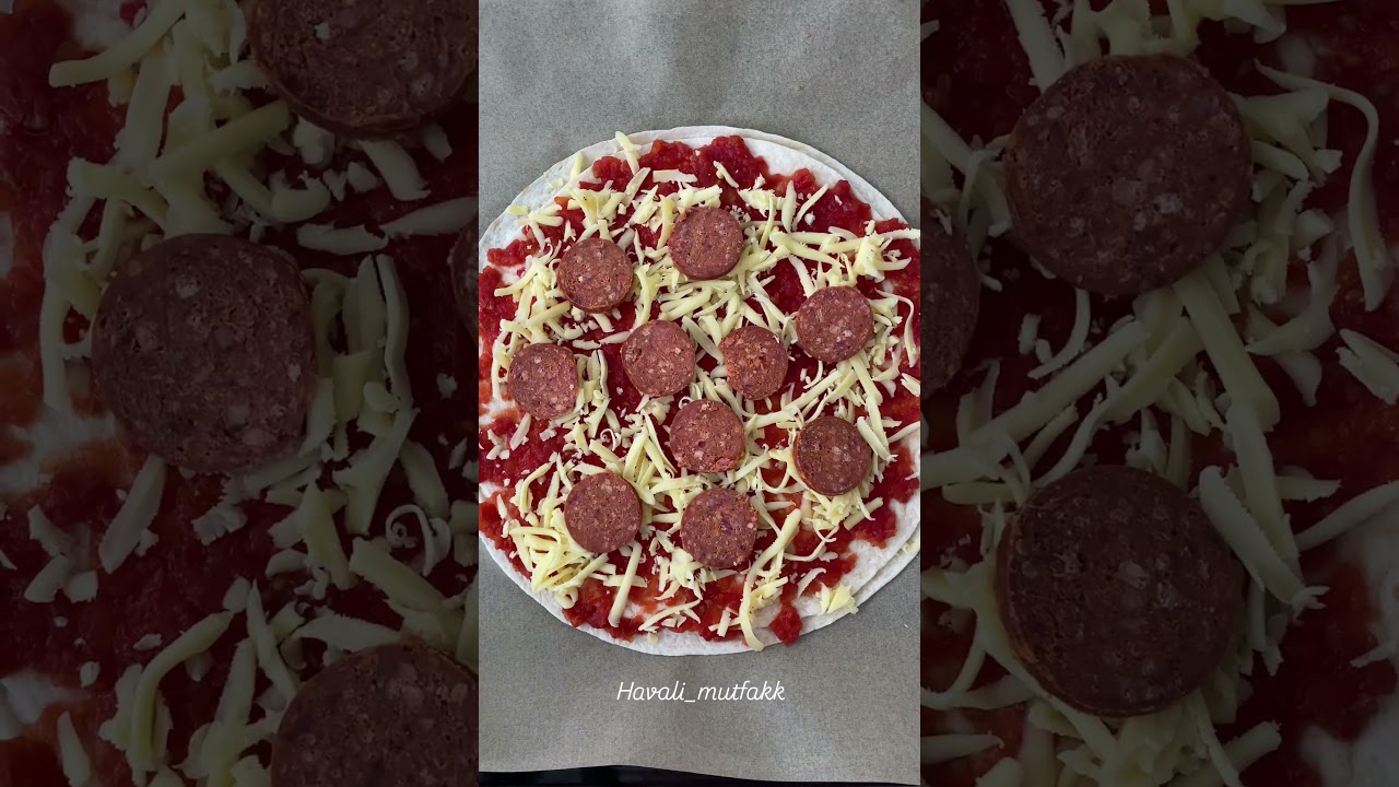 Pratik pizza #tarif #ytdayibenionecikarnolur #baking #howtomakewhitesaucepasta