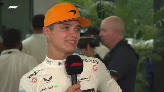 Lando Norris funny post race interview Saudi Arabia Grand Prix #f1 #landonorris