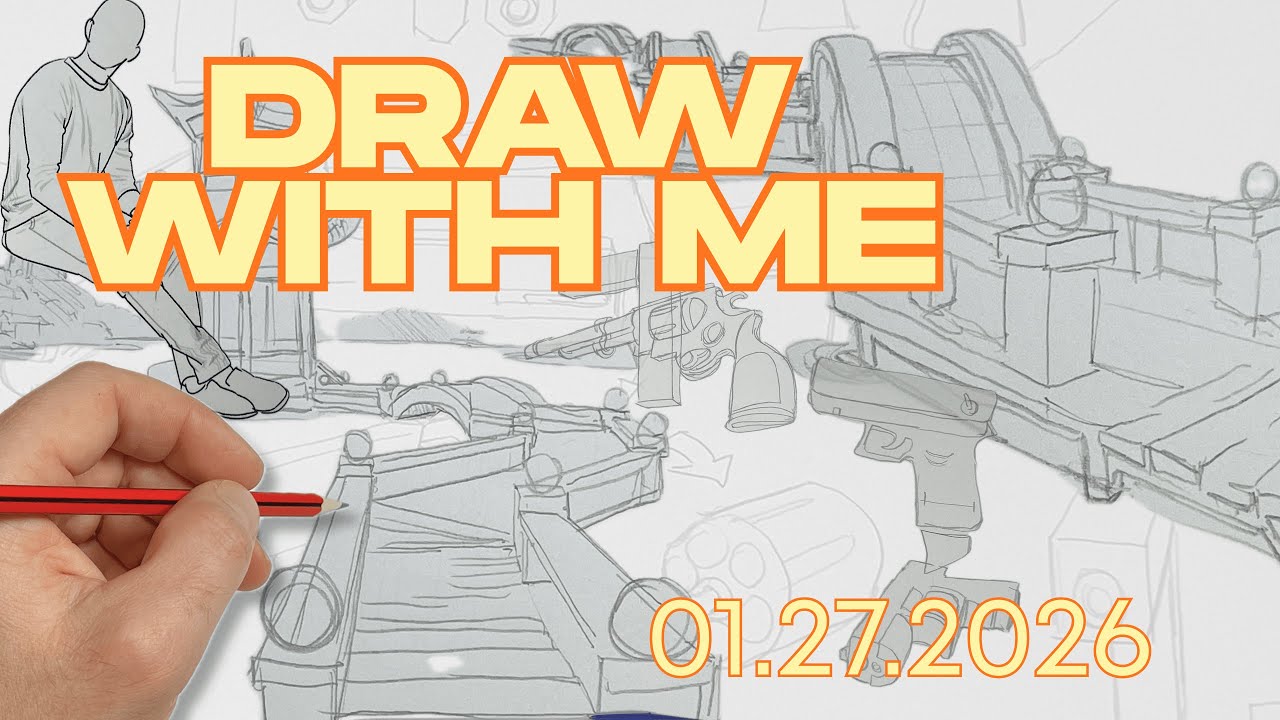 Draw With Me. Live drawing - YouTube