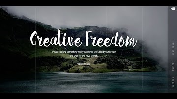 Freedom - Responsive Free Animated Coming Soon Website Template
