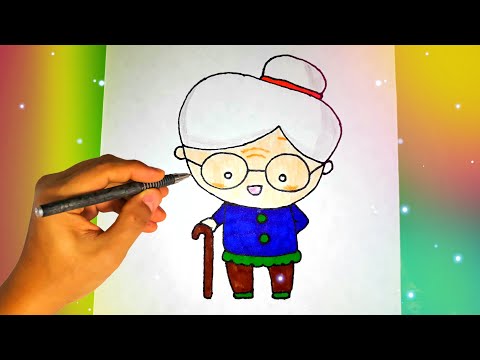 Как легко и красиво нарисовать БАБУШКУ? How to draw a grandmother