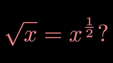 Why is sqrt(x) = x^(1/2)? What Ms. Michael didn