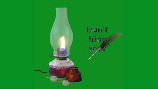 Harry Potter Magic Lamp And Flying Pen Green Screen