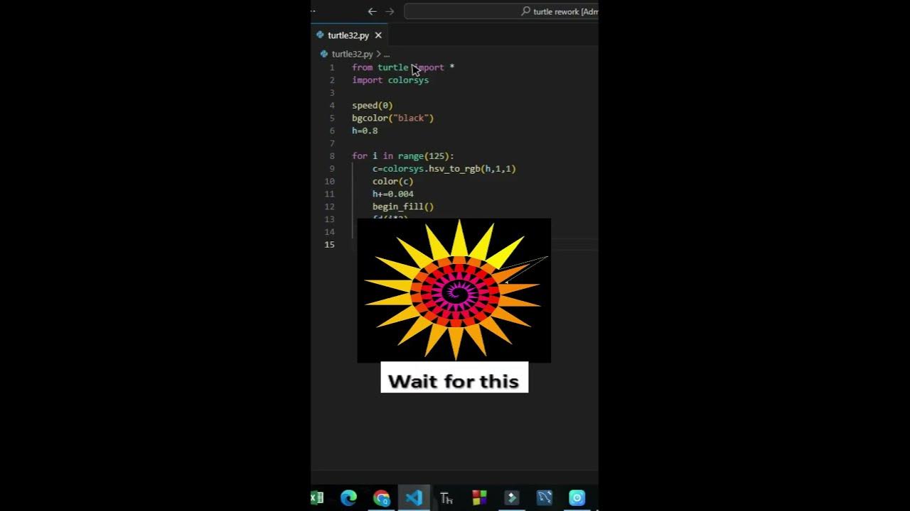 Real graphics design using python turtle | Awesome python turtle ... image.