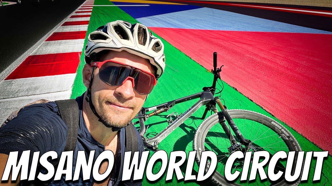 MotoGP race track with a MTB? Misano World Circuit slow lap by bike