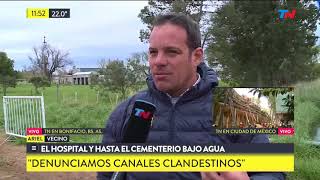 Un hospital y el cementerio bajo el agua en Bonifacio