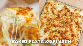 Ide meal prep! BAKED PASTA & SPINACH!