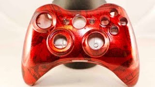 Custom Painted Xbox 360 Hydro-Dipped $100 Controller Shell
