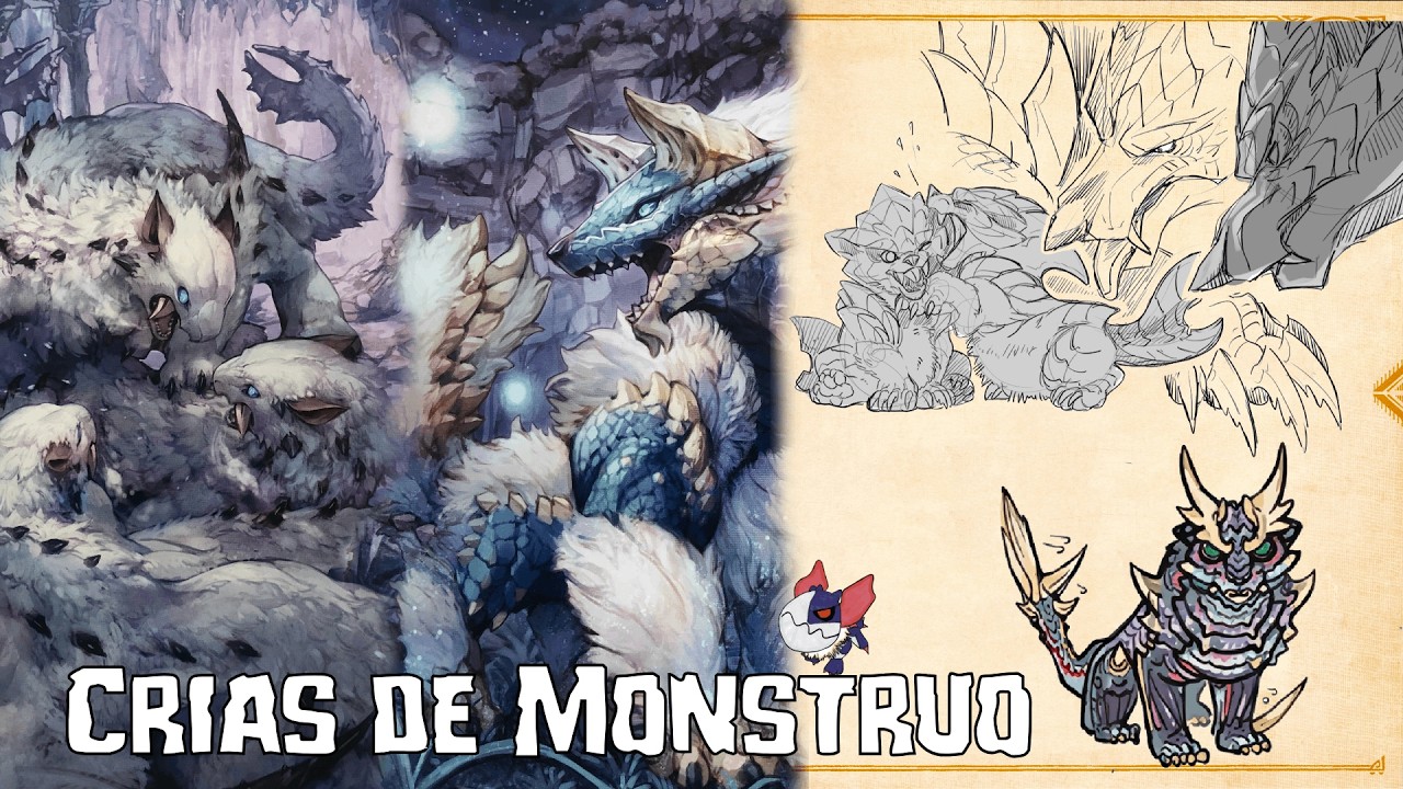 ASÍ se ven las CRIAS de los Monstruos de Monster Hunter // MONSTER HUNTER LORE ECOLOGY