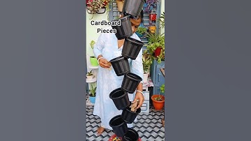 Plant Tower||Vertical Gardening #shorts #garden #yt #youtubeshorts #diy #gardendecor