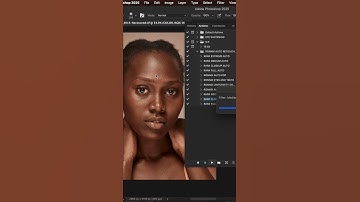 Automatic Skin Retouching using these Actions in Photoshop. Link in video description