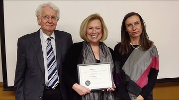 Volkmar and Margret Sander Prize Ceremony 2015: Lya Friedrich Pfeifer