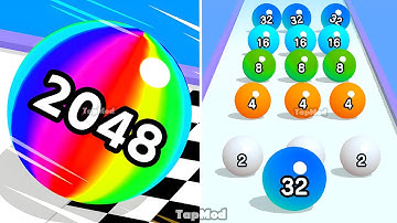 Ball Run 2048 - All Levels Gameplay Walkthrough Levels 1-22 Merge Numbers (iOS, Android Gameplay)