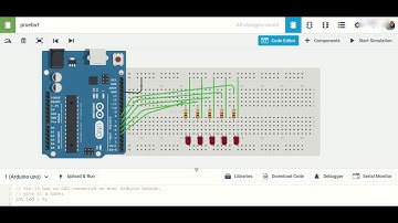 Arduino 5 LEDS secuencia