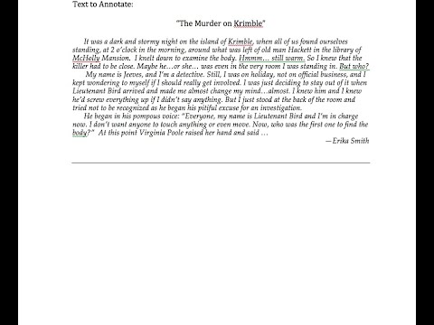 Active Reading Demonstration Video