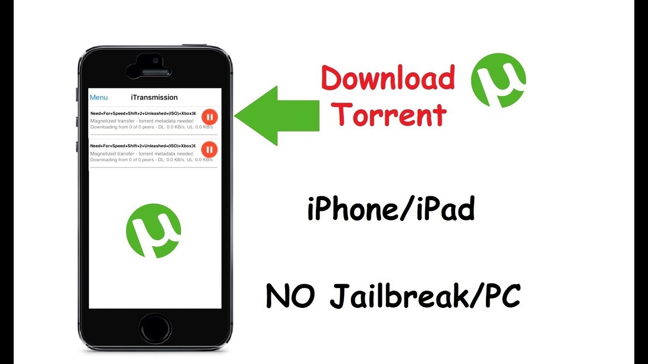 How To Download Torrent On IPhone/IPad Any IOS No Jailbreak Or PC.