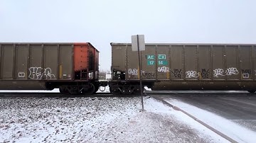 BNSF #8549 Lead’s The NB E-HAFBKM1-24A With Four DP Power Unit’s 11/24/23.