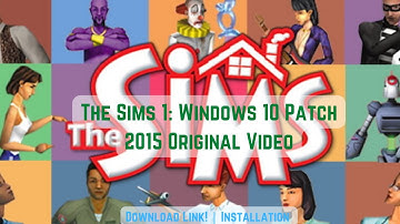 The Sims 1: Windows 10 Patch (2015 Original Video)