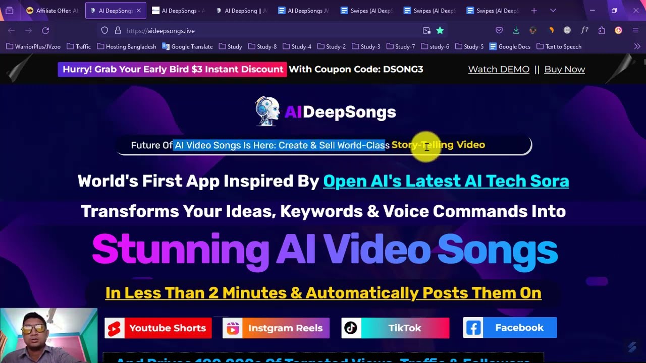 AI DeepSongs Review - Latest 2024 AI Video Song Creator App   Ai Music Generator