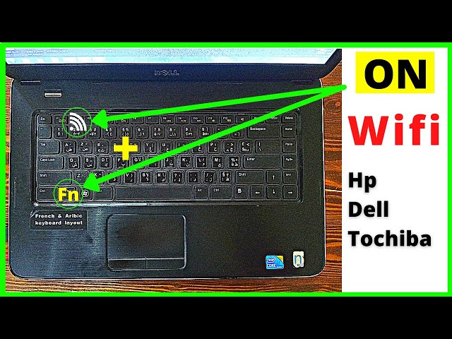 activer wifi depuis clavier pc hp dell | #wifi non connecter ...