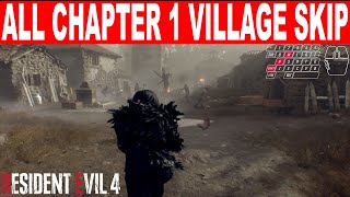Resident Evil 4 Remake All Chapter 1 Skip Village Square Fight and Farm Skip latest update