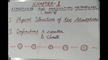 Chapter 1  Atmosphere and Agricultural Meteorology Basics 2