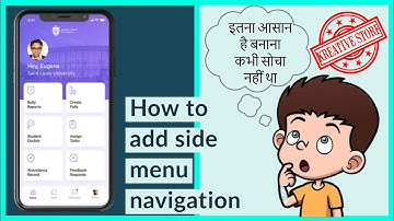 How To Create Professional Side Menu In Kodular - Kodular Free SideBar Layout aia - Hindi