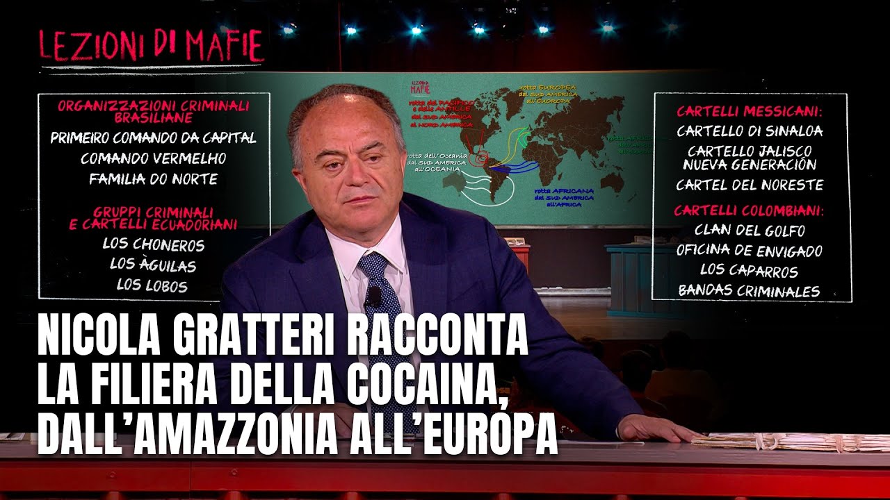 Nicola Gratteri racconta la filiera della cocaina, dall’Amazzonia all’Europa