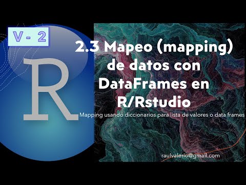 2.3 Mapping data using dictionaries in R | statistical analysis and data science course Rstudio | V2