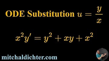 ODE Substitution u=y/x Example 2