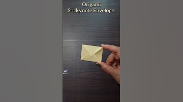 Quick Origami Sticky Note Envelope: Easy Paper Folding! ✉️