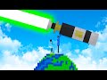 We create planet sized lightsabers and destroy everything in people playground