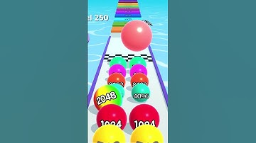 2024 Level 250. BALL RUN 2048. very cool and gnarly hyper casual games. #stmkgaming #shorts #gaming