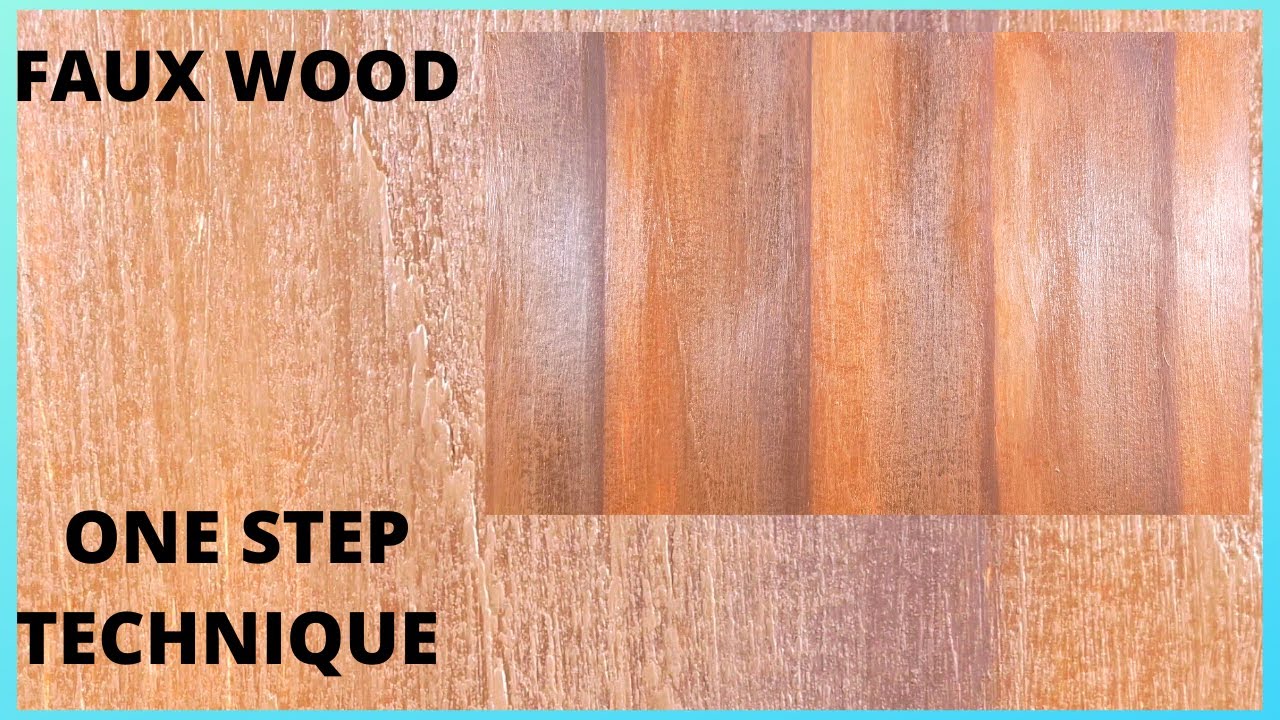 Faux Wood Tutorial  How to Paint Fake Wood in Acrylic 